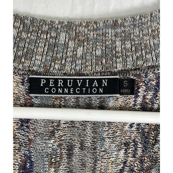 PERUVIAN CONNECTION Knit Cardigan Sweater Button Front - Picture 4 of 9